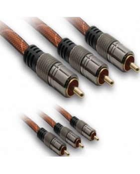 Cable YUV 3 RCA mâle / 3 RCA mâle 5 métres - METRONIC