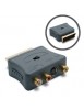 Adaptateur peritel male 3x RCA fem + 1 S-video (Y/C) fem - METRONIC