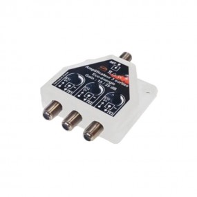 AMPLIFICATEUR DISTRIBUTEUR TNT REGLABLE 35DB 1 ENTREE - 3 SORTIES