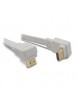 Cordon HDMI Plat à fiches coudees - 1.8m - METRONIC
