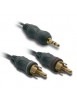 Cordon Jack 3,5 mâle  / 2 RCA mâle - 10m - METRONIC
