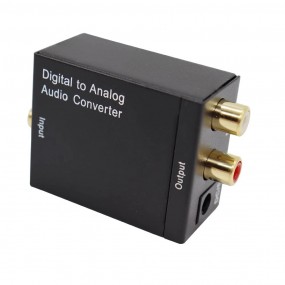 Convertisseur Audio numérique analogique Fiber optique Signal Coaxial analogique DAC Spdif stéréo Jack 3.5 mm  amplificateur