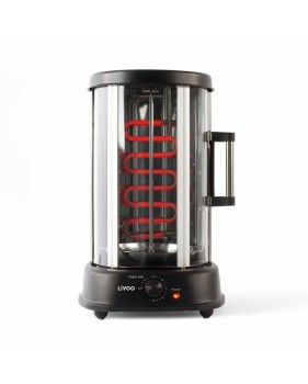 Grill Vertical LIVOO DOM 323 - Puissance 1500 W, 21 L, Rotation à 360°, Pour volaille & viande