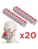 Pack 20 Masques FFP3 Mieux que FFP2 Pliable en 149 avec Valve d'Expiration - Protection contre les poussières