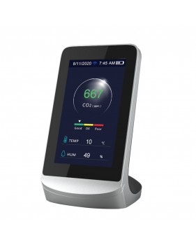 Détecteur de Dioxyde de Carbone CO2 mètre 4 En 1 WIFI NDIR - Moniteur de Qualité de l'Air Température Humidité Capteur Testeur
