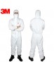 PACK Vêtements de protection à capuche Combinaison 3M 4545,2XL Masque FFP3 Contre  éclaboussures chimiques Anti-poussière