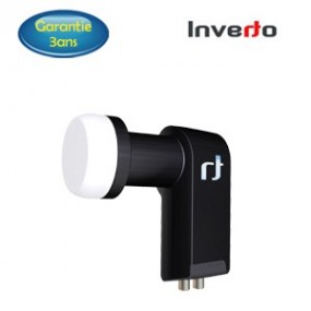 LNB Twin 0.2 dB 40 mm - Inverto Black Ultra - 3 ans de garantie