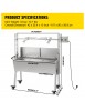 Grill Rotatif Barbecue Charbon électrique 60 Kg 25 W