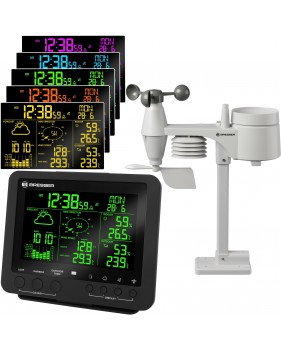 Station météo Pro avec écran en 256 couleurs 5-en-1 noir