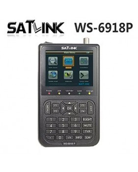 Mesureur de Champ Satellite HD Satlink WS 6918 P -  Ecran TFT LCD de 3.5" - Analyseur de spectre - UNICABLE