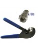 Pack Pince a sertir Professionnelle CHESS + 50 Fiches F a sertir pour cable coaxial 7mm 19/17 V(P)atc