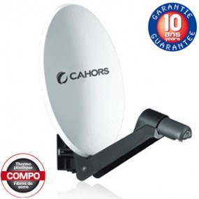 Parabole Fibre SMC 40 cm avec LNB Single - Cahors