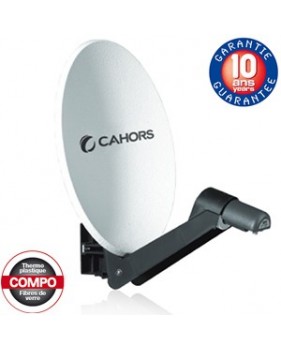 Parabole Fibre SMC 40 cm avec LNB Single - Cahors