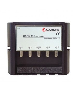 Commutateur Diseqc CCOM415 - étanche - 4 entrées / 1 Sorties - Cahors