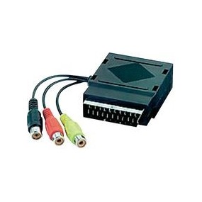 Adaptateur peritel male - femelle vers 3 RCA femelle