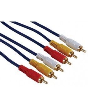 Cordon 3 x RCA male vers 3 x RCA male, 1.2m