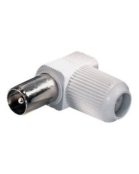 Fiche TV coudee male 9,5 mm