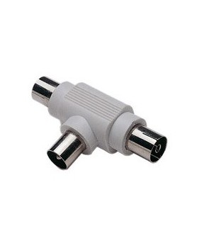 Adaptateur TV en T  2 Femelles / 1 Male 9 mm