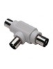 Adaptateur TV en T  2 Femelles / 1 Male 9 mm