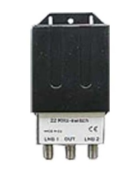 Commutateur DiSEqC 1.0 Tone Burst - 2 entrées / 1 sortie - Emitor