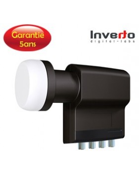 LNB Quad 0.2 dB, 40 mm - Inverto Black Premium - 5 ans de garantie
