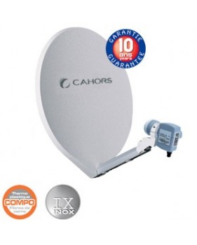 Parabole Fibre SMC 65cm IX UNI avec LNB single - Cahors