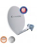 Parabole Fibre SMC 65cm IX UNI avec LNB single - Cahors