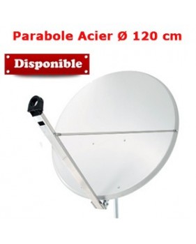 Parabole en Acier 120 cm ( 115 x 105 cm ) - Gris Clair