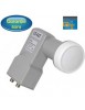 LNB Twin 0.2 dB, 40 mm - GT SAT GTT40 - 3 ans de garantie