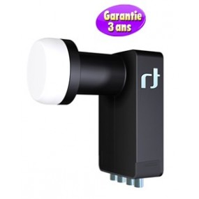 LNB Quattro 0.2 dB - Inverto Black Ultra - 40 mm - 3 ans de garantie