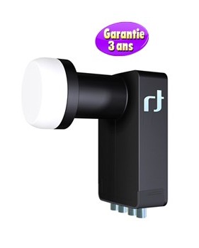 LNB Quattro 0.2 dB - Inverto Black Ultra - 40 mm - 3 ans de garantie