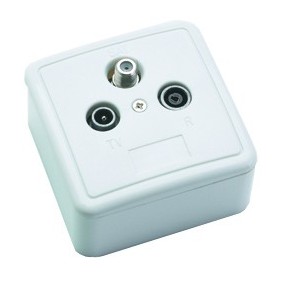 Prise murale TV  FM  Satellite