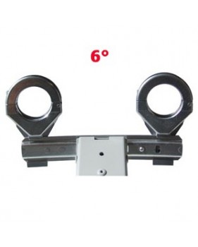 Support 6° fixation multifeed double pour LNB - ajustable 40 mm - Gibertini