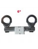 Support 6° fixation multifeed double pour LNB - ajustable 40 mm - Gibertini