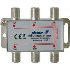 Dérivateur standard VDE 412 à 4 directions - 12dB