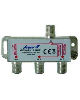 Répartiteur VRE 300 à 3 directions - 1entrée / 3 sorties - 11dB