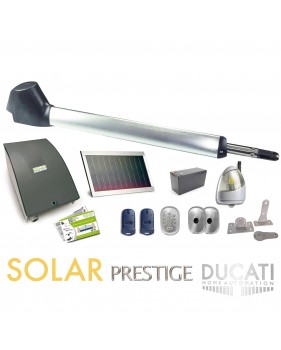 Kit Motorisation Portail Solaire Ducati Home Automation EVO 748 T SOLAR MONO - Pour portail à 1 vantail battant maxi 5 m 400 kg