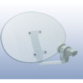 Parabole elliptique en Acier perfore 50cm (52 x 40cm)  avec LNB universel - METRONIC