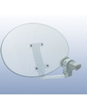Parabole elliptique en Acier perfore 50cm (52 x 40cm)  avec LNB universel - METRONIC