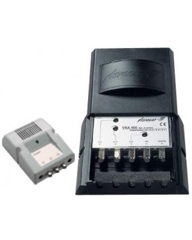Kit Préamplificateur de mat 4 entrées FM/BIII/BIV /BV avec alimentation - Visiosat VKA 400