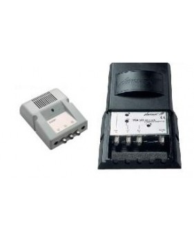 Kit Préamplificateur 2 entrées UHF/FM avec alimentation 24volts - Filtre LTE 4G - Cahors CKA 130FM