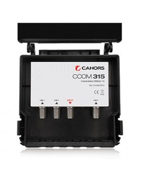 Commutateur DiSEqC CCOM 315 - étanche haute isolation - 3 entrées / 1 sortie SAT - Cahors