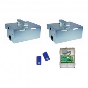 Kit Motorisation Portail Battant EA Basic E4000B Enterré - Ouverture 110°, 2m 300kg maxi par battant, 230 V, 40 cycles par jour