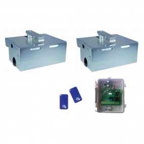 Kit Motorisation Portail Automatisme EA Basic E4000B24 Enterré - 24V, Ouverture 110°, 2 m 300 kg