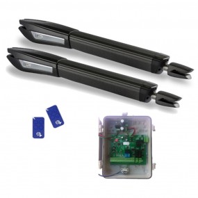 Kit Motorisation Portail Battant Automatisme EA BJ624 24 V - Maxi 300 kg 3m par battant, Course 600mm, 80 W, Ouverture maxi 120°