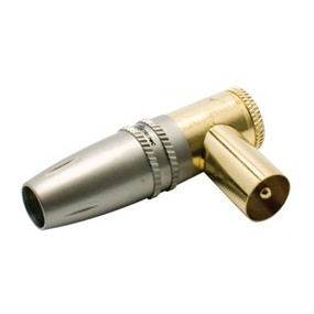 Fiche TV coudee male - 9,52mm - METRONIC