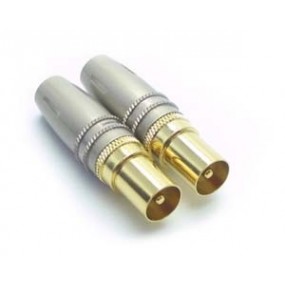 2 Fiches TV Blindees males - 9,52mm - METRONIC