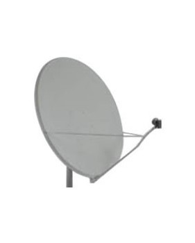 Parabole en aluminium OFFSET Ø 150 cm (155 x 166 cm) monture AZ/EL - Gris clair - Gibertini