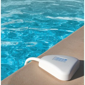 Alarme piscine Aqualarm - Rayon d’action de 7 m, pour Piscines 10 x 5 m, 2 Sirènes intégrées, Détection d’Immersion