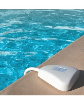 Alarme piscine Aqualarm - Rayon d’action de 7 m, pour Piscines 10 x 5 m, 2 Sirènes intégrées, Détection d’Immersion